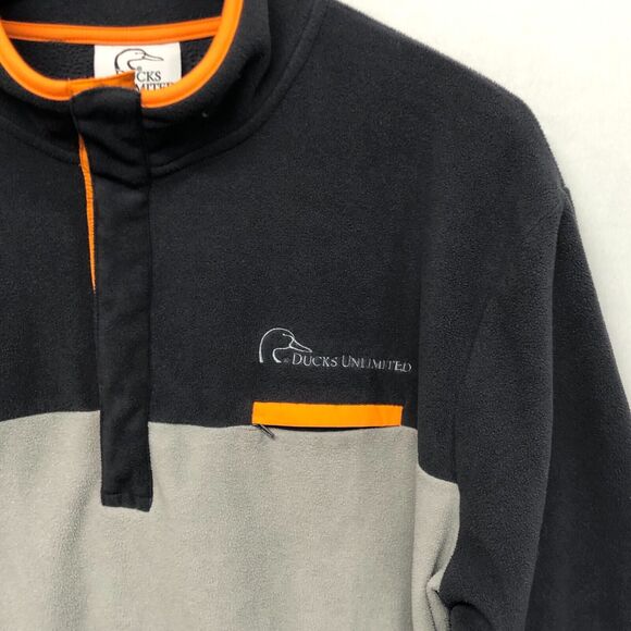 Duck Unlimited Men Pullover Fleece Sweater Sweatshirt Size XL X-Large M198 -15 - Picture 9 of 15